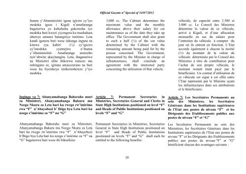 official gazette no special of 14.07.2012 - Prime Minister Office ...