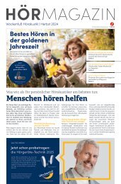 Wockenfuss Hörakustik - Hörmagazin Herbst 2024