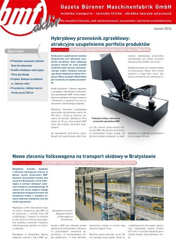 Gazeta Bürener Maschinenfabrik GmbH - BMF Polska