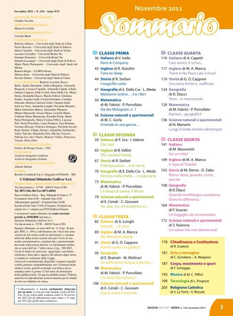 Novembre 2011 Edizioni Didattiche Gulliver