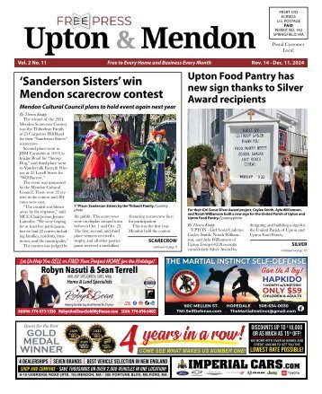 Upton & Mendon Free Press November 2024