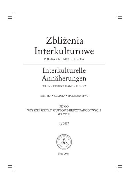 Artykuły - Zbliżenia Interkulturowe