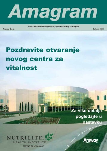 Pozdravite otvaranje novog centra za vitalnost - Amway Wiki