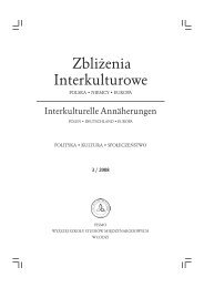 zeszyt nr 10/2011 - Zbliżenia Interkulturowe