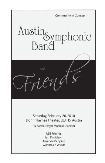 band concert program template