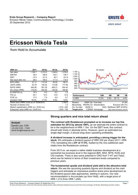 Ericsson Nikola Tesla - AII Data Processing