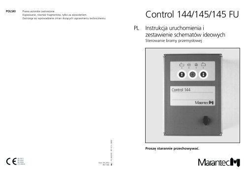 Control 144/145/145 FU - Marantec