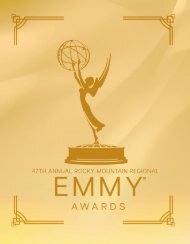 47th Annual Rocky Mountain Emmy Awards Program
