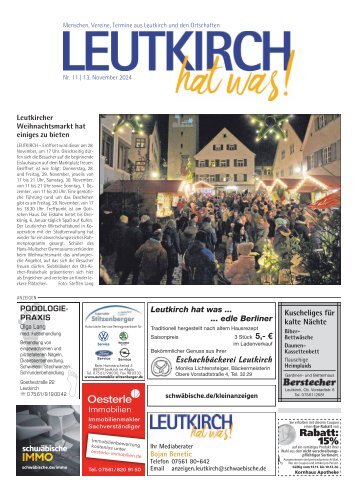 13.11.2024 Leutkirch hat was