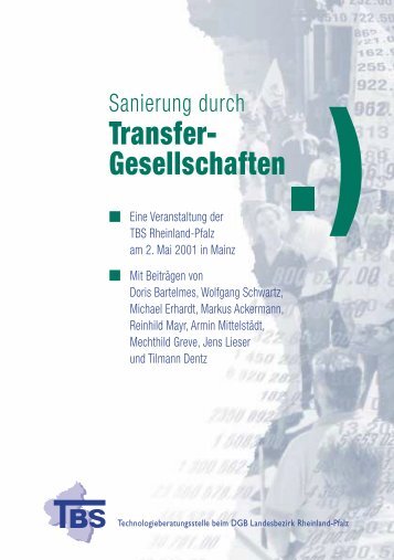 Transfer- Gesellschaften - TBS Rheinland-Pfalz