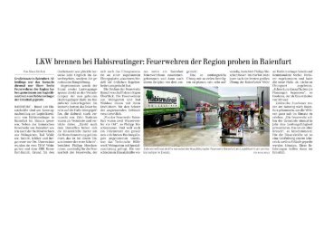 Zeitungsartikel Hauptübung Baienfurt