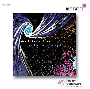 Deutscher Musikrat - Edition Zeitgenössische Musik CD-Booklet Matthias Krüger