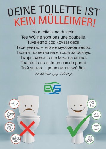 EVS Deine Toilette ist keine Mülleimer
