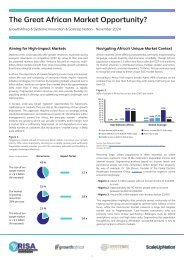 The Great African Market Opportunity?