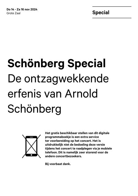 2024 11 14-16 Schönberg Special