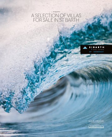 Sibarth Real Estate Saint Barths - Sales Brochure 2015-2016