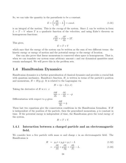 Quantum Mechanics - Prof. Eric R. Bittner - University of Houston