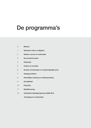 De programma's - Gemeente Sint-Michielsgestel