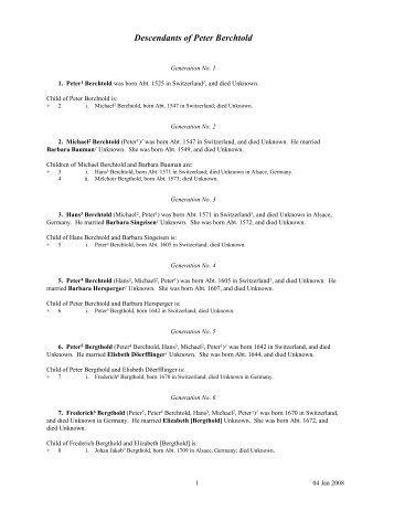 Family Tree Maker - Galizien German Descendants