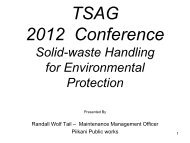 Solid Waste Handling - Randall Wolftail - First Nations (Alberta ...