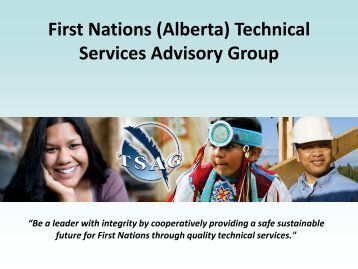 Bill S-11 - First Nations (Alberta) Technical Services Advisory Group