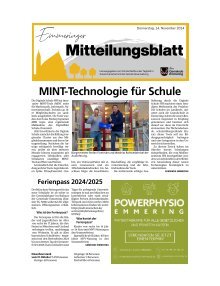 Emmeringer Mitteilungsblatt | November 2024