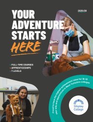 Shipley College - Full-time course guide 2025-26 - Digital