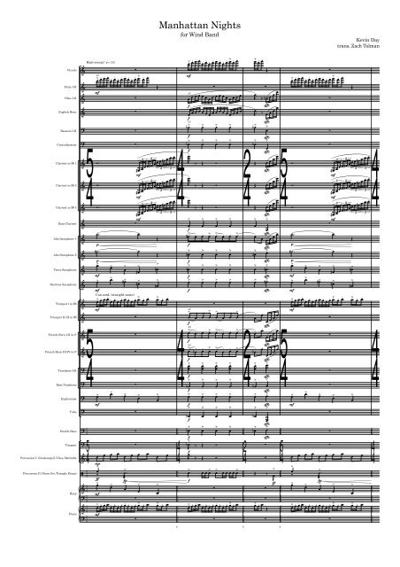 01 - Full score - Manhattan Nights