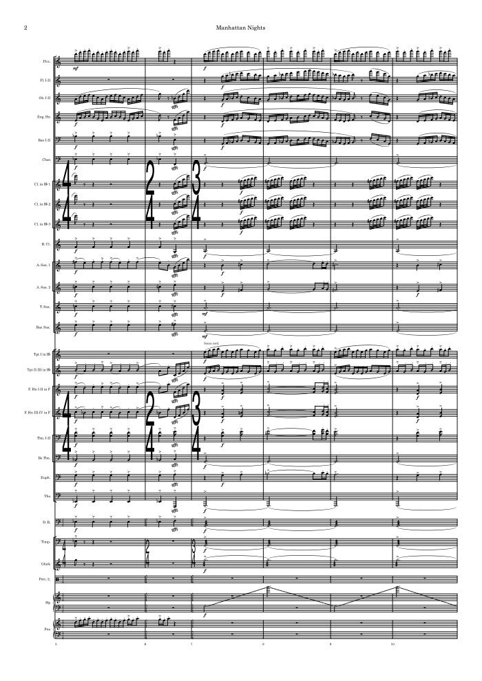 Manhattan Nights (Band Version) | Murphy Music Press, LLC