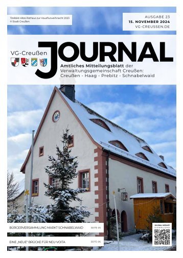Creussen Journal - Ausgabe 15.11.2024