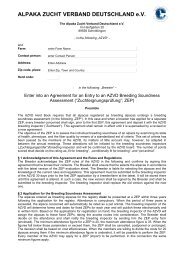 Vertrag zur Anmeldung einer - Alpaka Zucht Verband Deutschland eV