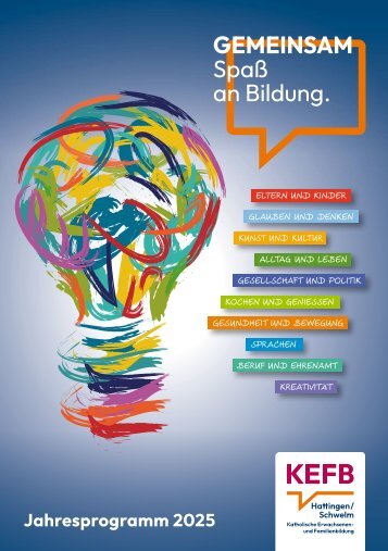 Jahresprogramm 2025 der KEFB Hattingen/Schwelm