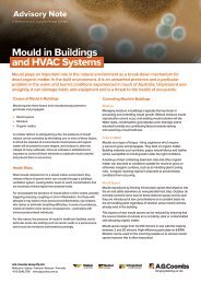 Advisory Note - Mould in Buildings and HVAC Systems
