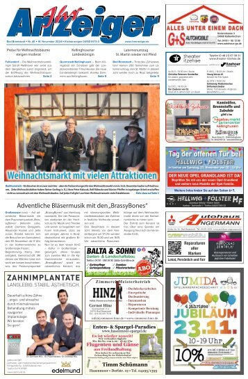 Ihr Anzeiger Bad Bramstedt 46 2024