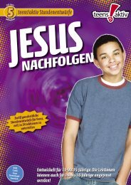Jesus nachfolgen - Teens-aktiv-Material
