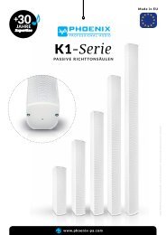 K1-Serie | Passive Richttonsäulen für Kirchen