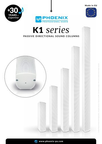 K1 series | Passive directional sound columns for churches