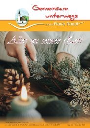 Alles zu seiner Zeit - Ausgabe 212 - Pfarrzeitung der Pfarre Pfandl / Bad Ischl