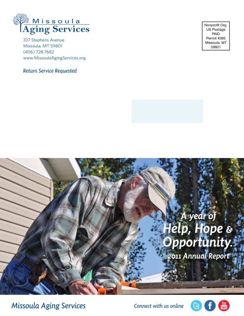 A Year Of 2011 Annual Report - Missoula Aging Services
