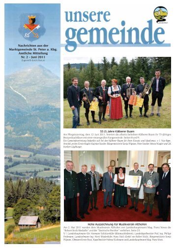 Download Gemeindezeitung Ausgabe 2-2011 - Marktgemeinde St ...