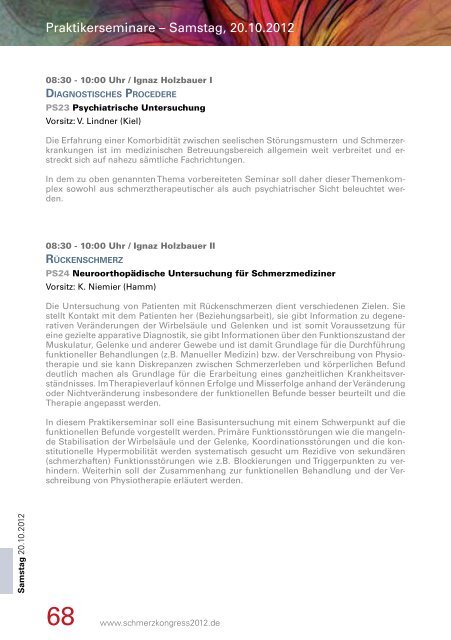 SCHMERZ BEWEGT - Deutscher Schmerzkongress 2012