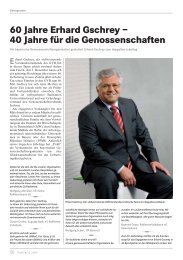 60 Jahre Erhard Gschrey - Genossenschaftsverband Bayern