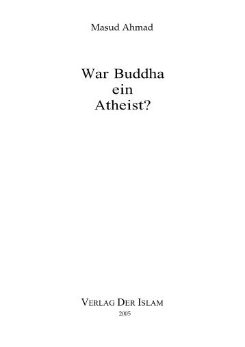 War Buddha ein Atheist? - Verlag der Islam