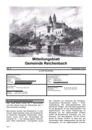 Mitteilungsblatt Gemeinde Reichenbach