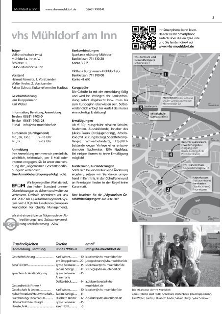 Gesellschaft und Leben - Volkshochschule Mühldorf a. Inn