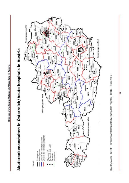 Krankenanstalten in Österreich/Hospitals in Austria