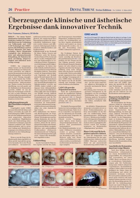 Implants Special DENTALTRIBUNE Swiss Edition - Oemus Media AG