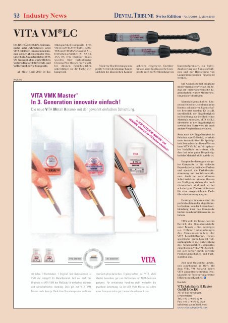 Implants Special DENTALTRIBUNE Swiss Edition - Oemus Media AG