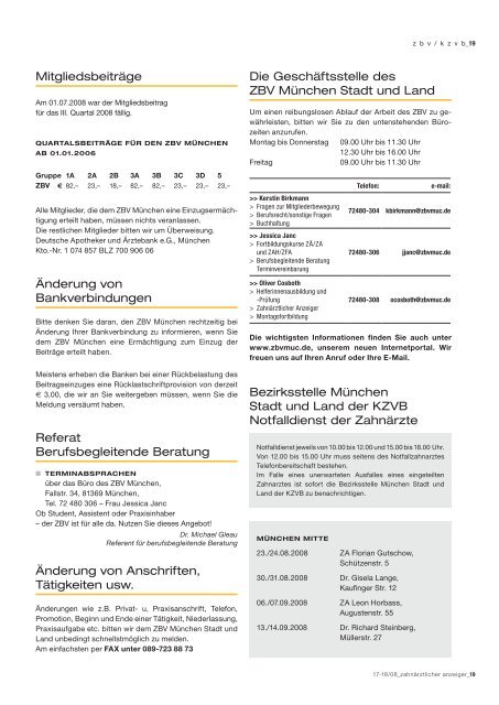 ANZEIGENAUFTRAG (per Fax oder E-Mail) - ZBV München Stadt ...