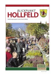 Blickpunkt Hollfeld – immer am zweiten Freitag des Monats